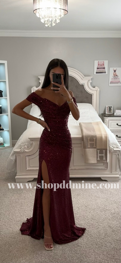 green emerald velvet dress Wine Ruched Sparkle Gown Xs / Wine