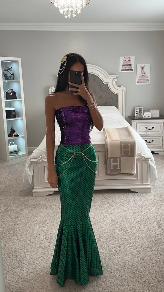 MERMAID WOMENS COSTUME SET Medium MERMAID WOMENS COSTUME SET Medium