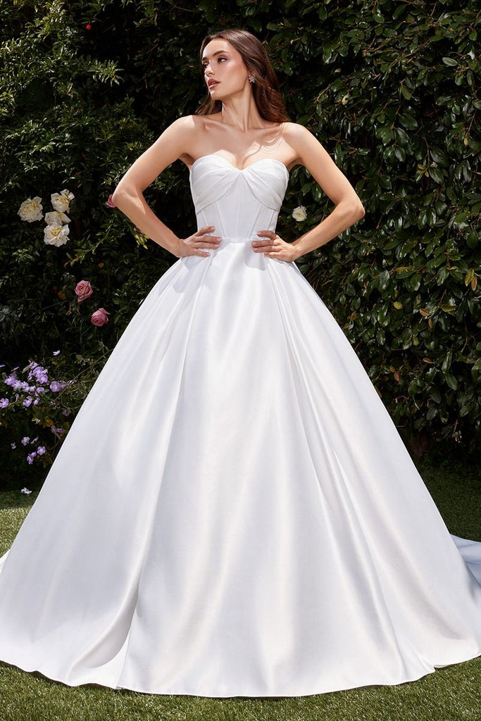 Strapless Satin Bridal Ball Gown Strapless Satin Bridal Ball Gown