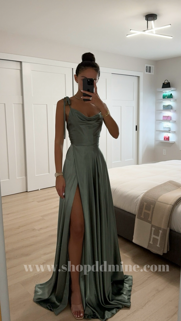 MOSS GREEN CINDERELLA SATIN GOWN SHOP DDMINE MOSS GREEN CINDERELLA SATIN GOWN SHOP DDMINE