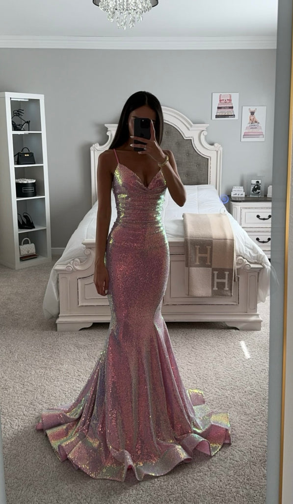 liquid sequin dress Mare Mare Liquid Stretch Sequin Column Maxi Dress