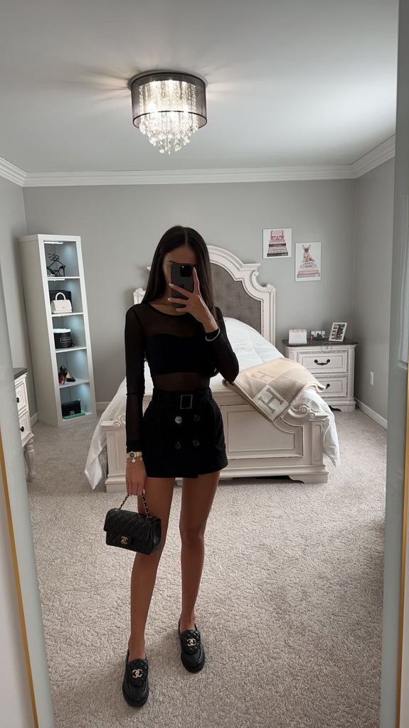 micro mini skirt dress LEAU Women's Classic Column Micro Mini Skirt