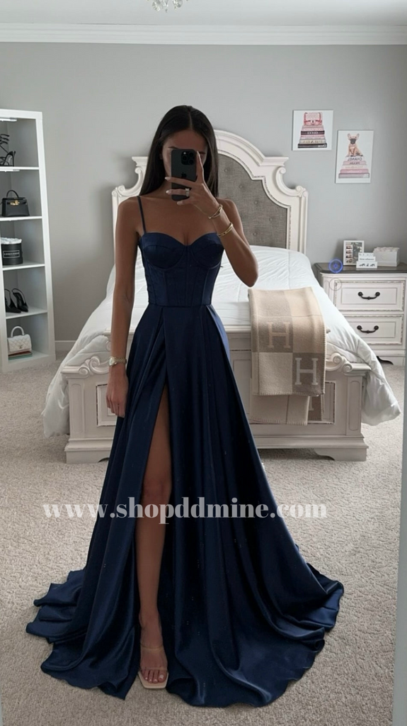 A LINE SATIN BUSTIER MAXI DRESS Red / 4 A LINE SATIN BUSTIER MAXI DRESS Red / 4