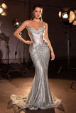 MERMAID DROP WAIST CORSET GOWN