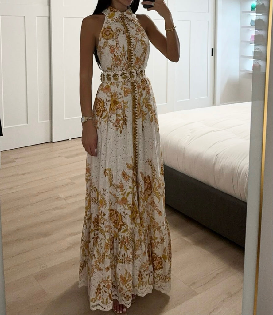HEMANT AND NANDITA TORA LONG DRESS Large HEMANT AND NANDITA TORA LONG DRESS Large