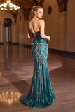 MERMAID DROP WAIST CORSET GOWN