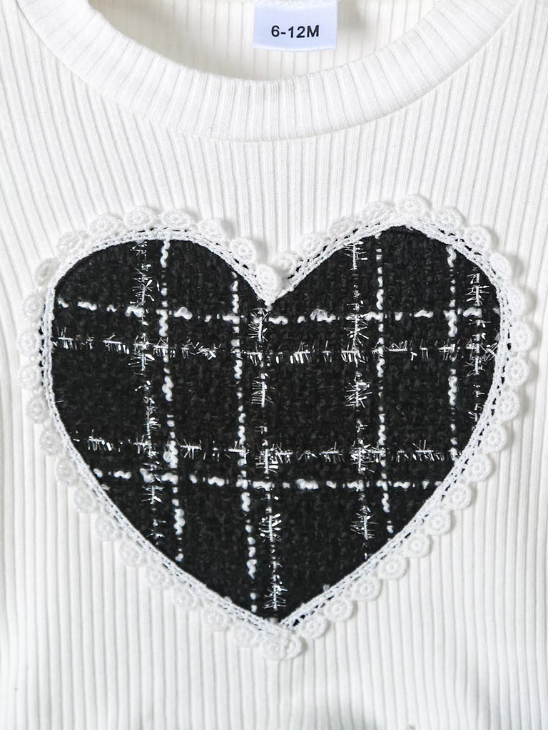 NEWYORKLISTED Intimate Apparel: Plaid Heart Top and Shorts Lounge Set main image 0