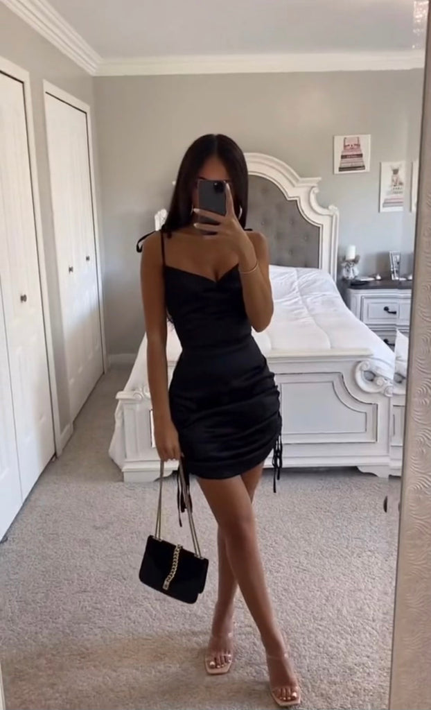 mini dress sabrina SABRINA MINI DRESS Black / Medium