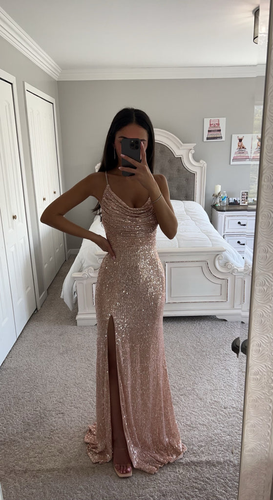 Rose Gold Sparkle Gown Small / Rose Gold Rose Gold Sparkle Gown Small / Rose Gold