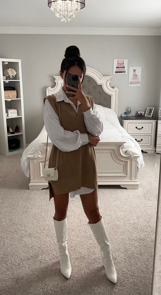 SWEATER VEST DRESS – SHOP DDMINE