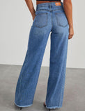 WIDE LEG STRETCH JEANS