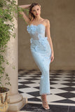 STRAPLESS SHEER CORSET GOWN