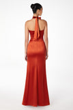 HALTER SATIN GOWN