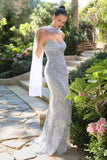 FITTED SWEETHEART NECK GOWN