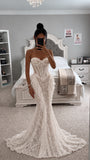 STRAPLESS MERMAID WEDDING GOWN & BOLERO - PREORDER