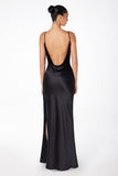 SATIN LOW BACK GOWN