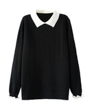 MAGLIONE IN MAGLIA CON COLLO