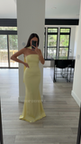 SATIN FITTED MERMAID GOWN
