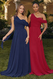 ONE SHOULDER CHIFFON DRESS