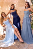 CORSET A LINE SCARF GOWN