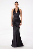 HALTER SATIN GOWN