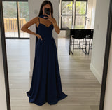 A LINE CORSET SCARF GOWN