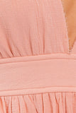 MINI-ROBE BABYDOLL À ÉTIERS À LISSES