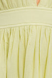 MINI-ROBE BABYDOLL À ÉTIERS À LISSES