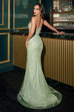 EMBELLISHED CRYSTAL POINT GOWN