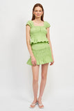 TOP PEPLUM arricciato ENCK QUADRATO