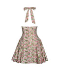 Mackenzie Green And Pink Floral Print Mini Dress