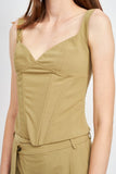 Haut bustier à col en V