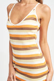 ROBE MINI-MODÈLE À RAYURES