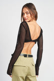 SOUTIEN-GORGE EN MAILLE À MANCHES LONGUES