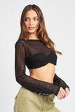 SOUTIEN-GORGE EN MAILLE À MANCHES LONGUES