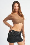 SOUTIEN-GORGE EN MAILLE À MANCHES LONGUES