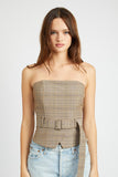 HAUT CORSET CEINTURÉ À PÉPLUM