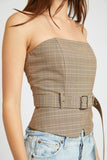 HAUT CORSET CEINTURÉ À PÉPLUM