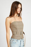 HAUT CORSET CEINTURÉ À PÉPLUM