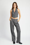 LOOSE FIT PINSTRIPE PANTS