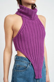 HAUT EN TRICOT À COL ROULÉ
