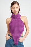 HAUT EN TRICOT À COL ROULÉ