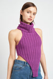 HAUT EN TRICOT À COL ROULÉ