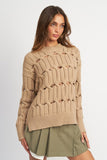 MAGLIONE CON SPACCHI APERTI