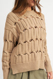 MAGLIONE CON SPACCHI APERTI