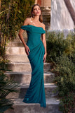 OFF SHOULDER MESH CORSET GOWN