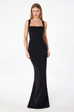 SQUARE NECK FITTED GOWN