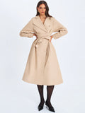 Ulila Beige Double-cotton-blend Trench Coat