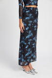 ROBE LONGUE TRANSPARENTE À FLEURS