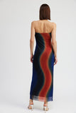 ROBE LONGUE TUBE TRANSPARENTE